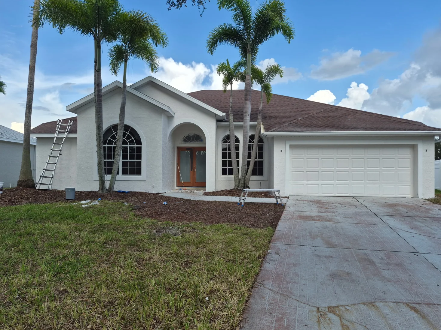 Florida home during its exterior refresh